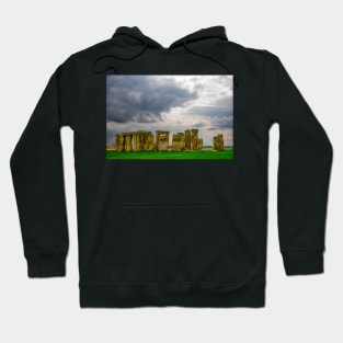 Cloudy Turmoil Above Stone Henge Hoodie